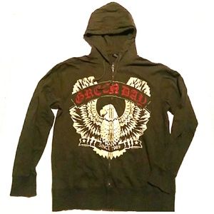 c.'90s RARE Green Day Eagle Graphic FullZip Hoodie